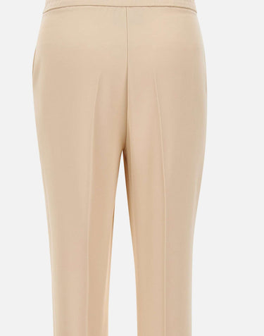 KAOS Pantaloni capri stretch BEIGE Donna 