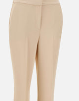 KAOS Pantaloni capri stretch BEIGE Donna 