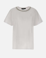 KAOS T-shirt con dettaglio gioiello WHITE Donna 