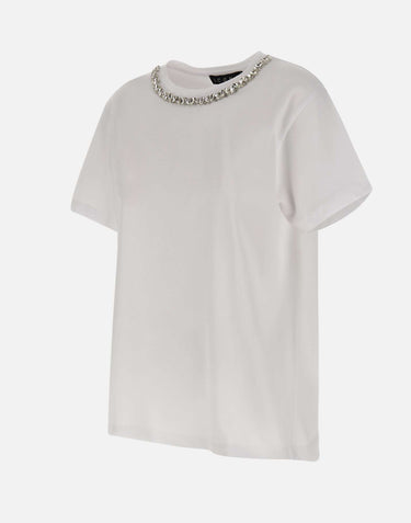 KAOS T-shirt con dettaglio gioiello WHITE Donna 