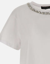 KAOS T-shirt con dettaglio gioiello WHITE Donna 