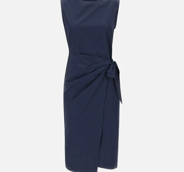 KAOS Abito in cotone con nodo BLUE Donna 