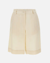 KAOS Bermuda in lino BEIGE Donna 