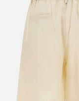 KAOS Bermuda in lino BEIGE Donna 
