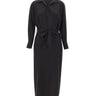 KAOS Abito midi con cintura BLACK Donna 