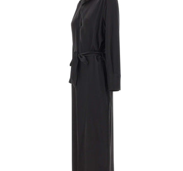 KAOS Abito midi con cintura BLACK Donna 