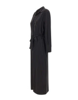 KAOS Abito midi con cintura BLACK Donna 