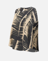 KAOS Top in misto lino BEIGE Donna 