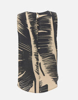 KAOS Top in misto lino BEIGE Donna 