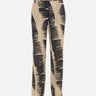 KAOS Pantaloni stampati in misto lino BEIGE Donna 