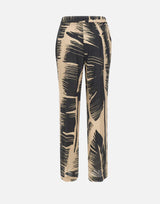 KAOS Pantaloni stampati in misto lino BEIGE Donna 