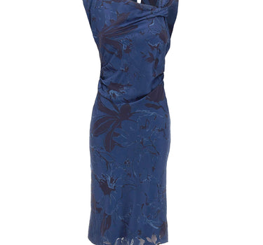 KAOS Abito midi con motivo jacquard BLUE Donna 