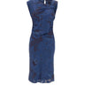 KAOS Abito midi con motivo jacquard BLUE Donna 