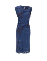 KAOS Abito midi con motivo jacquard BLUE Donna 