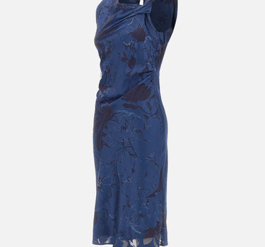 KAOS Abito midi con motivo jacquard BLUE Donna 