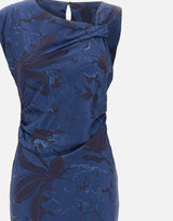 KAOS Abito midi con motivo jacquard BLUE Donna 