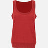 KAOS Top smanicato in maglia RED Donna 