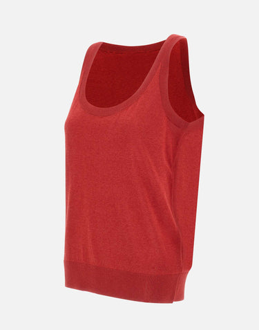 KAOS Top smanicato in maglia RED Donna 