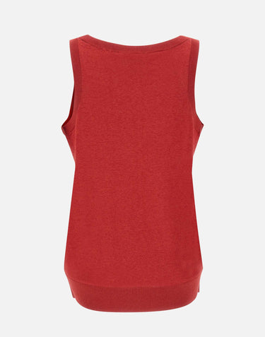 KAOS Top smanicato in maglia RED Donna 