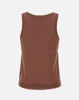 Top smanicato in maglia SP5NT001 6022 KAOS 
