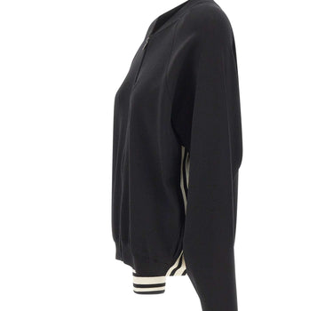 KAOS Felpa in misto viscosa BLACK Donna 