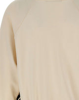KAOS Felpa in misto viscosa WHITE Donna 