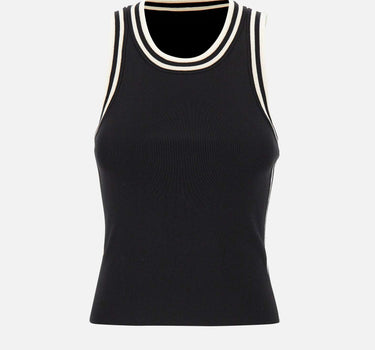 KAOS Top con profili a contrasto BLACK Donna 