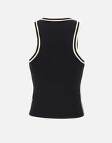 KAOS Top con profili a contrasto BLACK Donna 