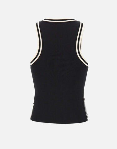 KAOS Top con profili a contrasto BLACK Donna 