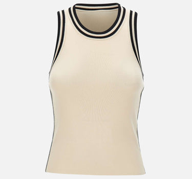 KAOS Top con profili a contrasto WHITE Donna 