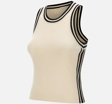 KAOS Top con profili a contrasto WHITE Donna 