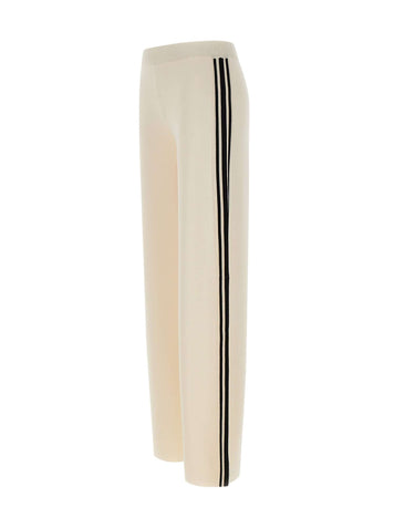 KAOS Pantaloni in maglia di misto viscosa WHITE Donna 