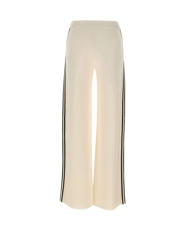 KAOS Pantaloni in maglia di misto viscosa WHITE Donna 