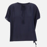 Blusa in misto viscosa e seta SP5NT025 3000 KAOS 