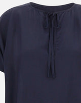 Blusa in misto viscosa e seta SP5NT025 3000 KAOS 