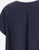 Blusa in misto viscosa e seta SP5NT025 3000 KAOS 