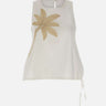 Top con palma ricamata SP5NT043 1004 KAOS 