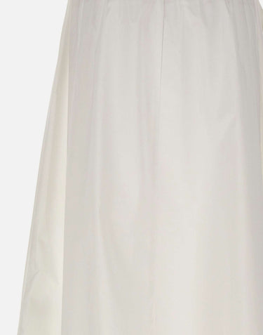 KAOS Gonna midi con ricamo WHITE Donna 