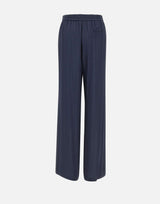 KAOS Pantaloni ampi in viscosa BLUE Donna 