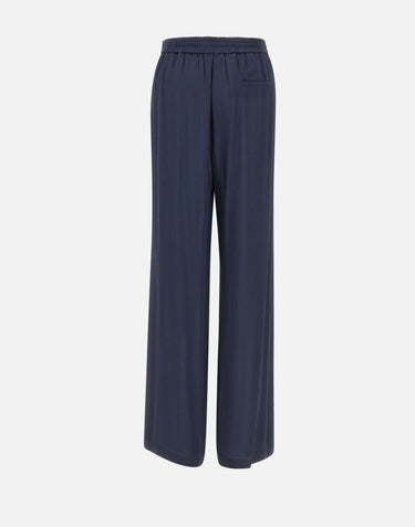 KAOS Pantaloni ampi in viscosa BLUE Donna 