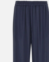 KAOS Pantaloni ampi in viscosa BLUE Donna 