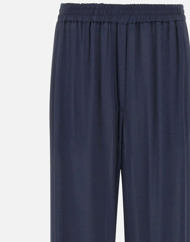 KAOS Pantaloni ampi in viscosa BLUE Donna 