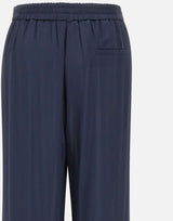 KAOS Pantaloni ampi in viscosa BLUE Donna 