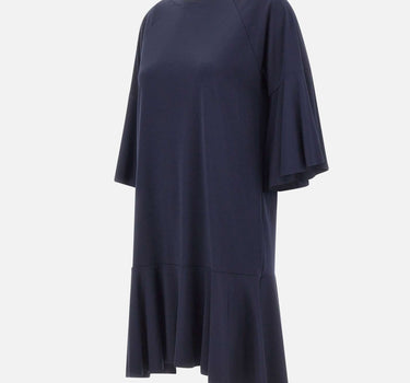 KAOS Abito svasato in misto viscosa BLUE Donna 