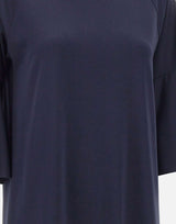 KAOS Abito svasato in misto viscosa BLUE Donna 
