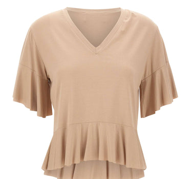 KAOS Top con volant BEIGE Donna 