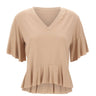 KAOS Top con volant BEIGE Donna 