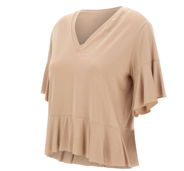 KAOS Top con volant BEIGE Donna 