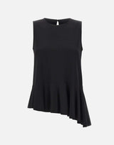 KAOS Blusa smanicata in misto viscosa BLACK Donna 