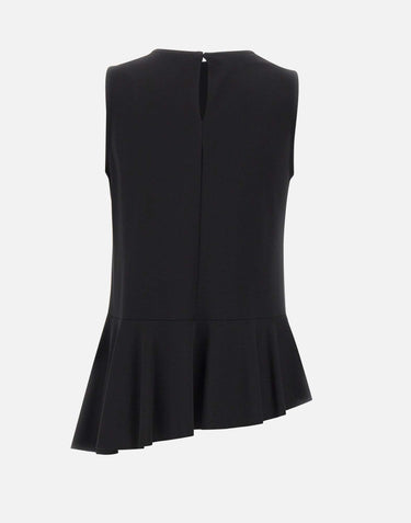 KAOS Blusa smanicata in misto viscosa BLACK Donna 